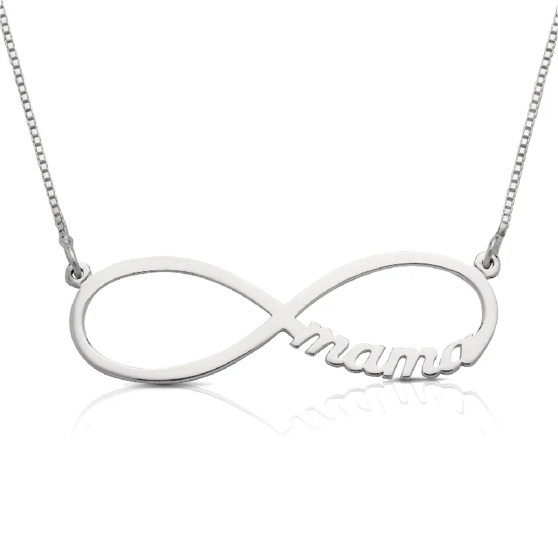 Simple Silver Pendant Necklace-Better Jewelry Personalized .925 Sterling Silver Infinity Sign Name Necklace (MADE IN USA)