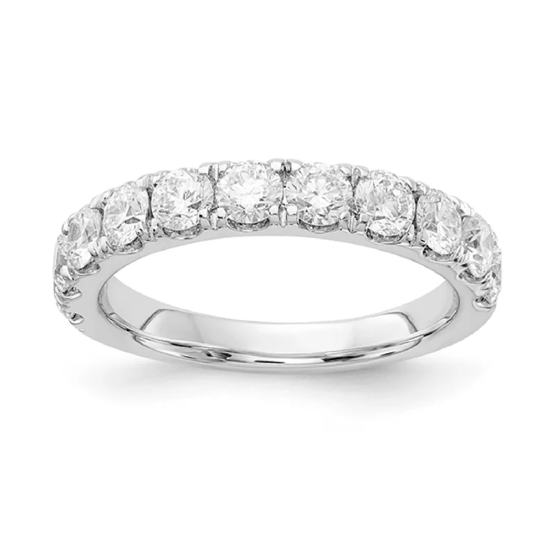 Luxury Wedding Ring-Signature EcoLove 1-1/2 CTW Lab Grown Diamond Wedding Ring in 14KT White Gold