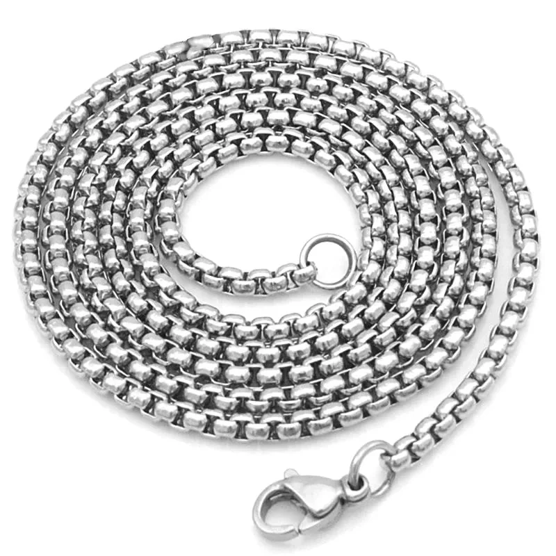 Luxury Wedding Necklace-Stainless Steel  2mm Rolo Chain Necklace