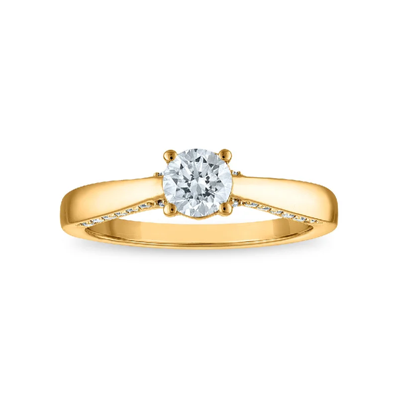 Two-Tone Wedding Ring-EcoLove 3/4 CTW Lab Grown Diamond Engagement Ring in 14KT Gold