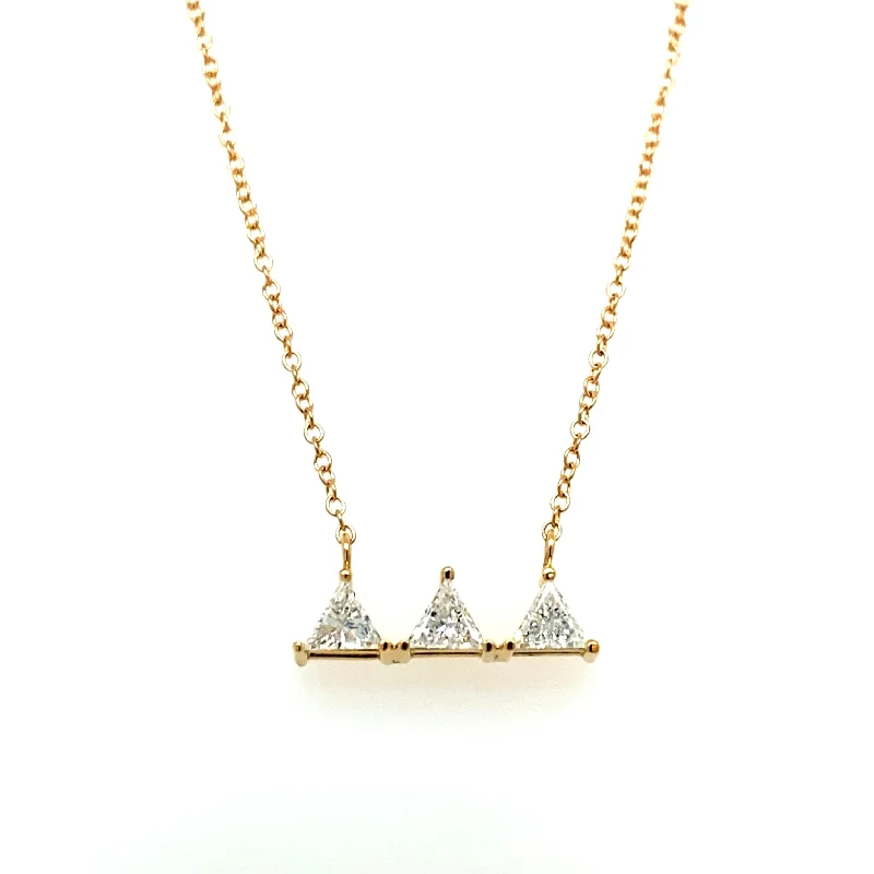 Bold Statement Necklace-Custom Tri Delta Diamond Necklace