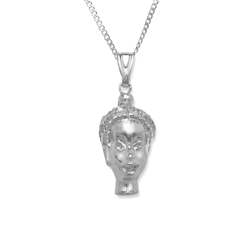 Wedding Necklace for Bride-Afro Queen .925 Sterling Silver Pendant Necklace