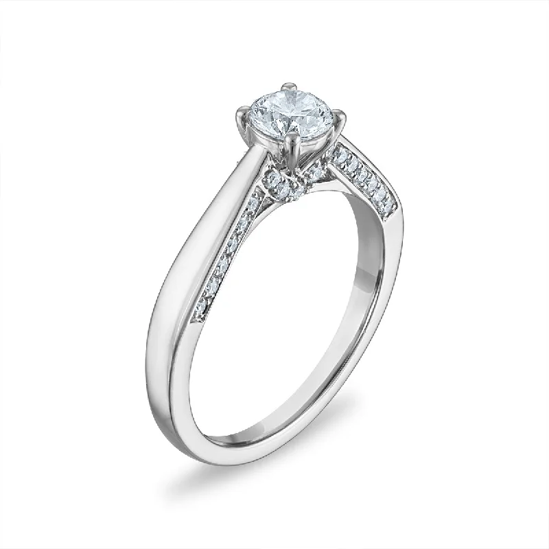 Promise Ring for Couple-EcoLove 3/4 CTW Lab Grown Diamond Engagement Ring in 14KT Gold