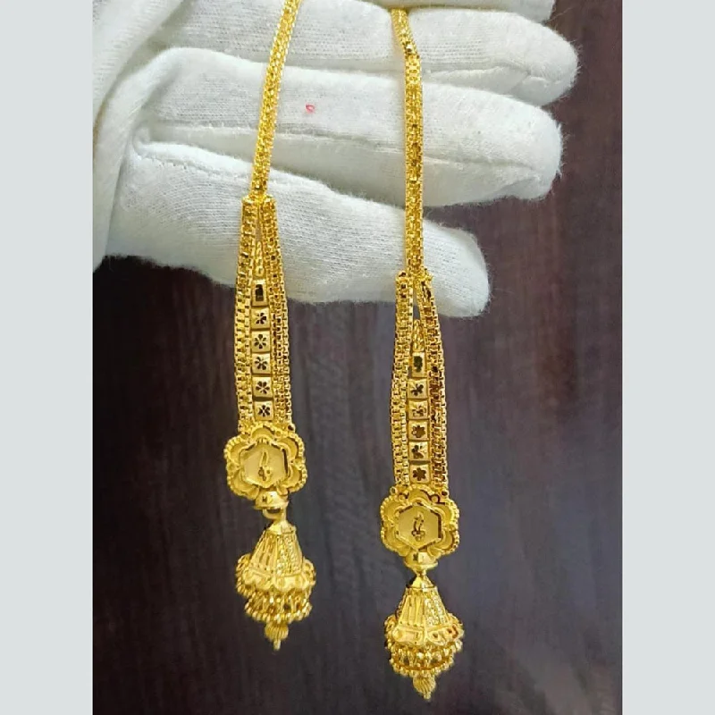 Silver Ring Earrings-Pari Art Jewellery Gold Forming Jhumki Earrings