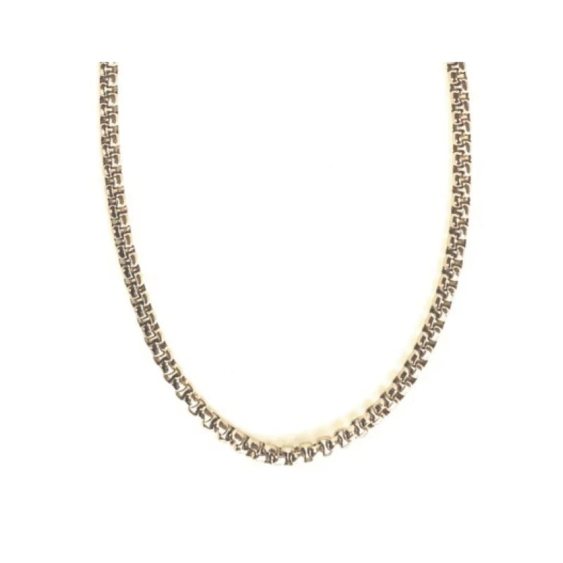 Gold Link Necklace-Bulk Round box Chain Necklace