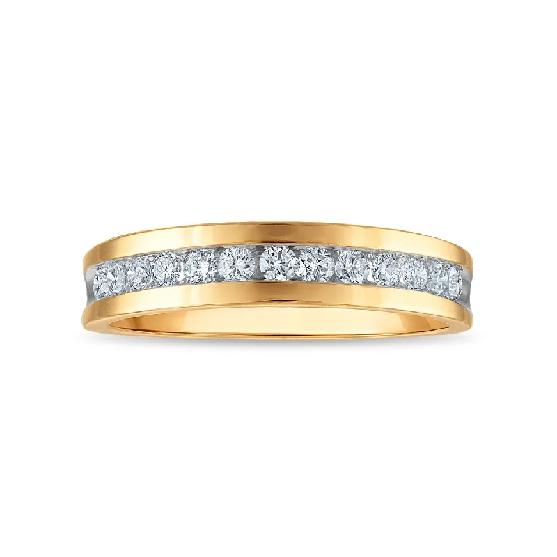 Designer Engagement Ring-Signature EcoLove 1/2 CTW Lab Grown Diamond Wedding Ring in 14KT Yellow Gold