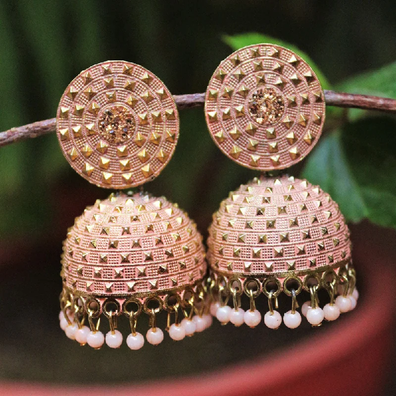 Swarovski Crystal Earrings-H K Fashion  Beads Jhumki Earrings