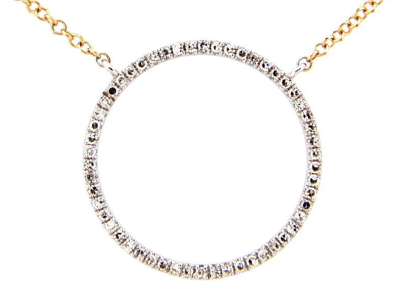 Layered Silver Necklace-Lady's White 14 Karat Necklace Length 18 0.16tw Round Diamonds