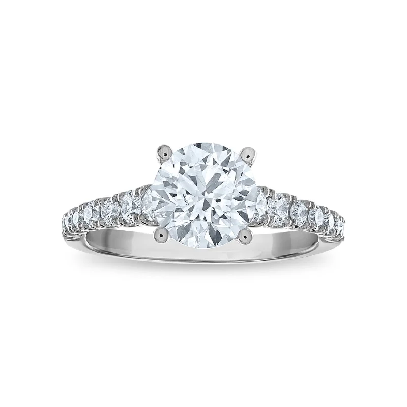 Customizable Wedding Ring-Signature EcoLove Diamond Dreams 2 CTW Lab Grown Diamond Solitaire Engagement Ring in 14KT White Gold