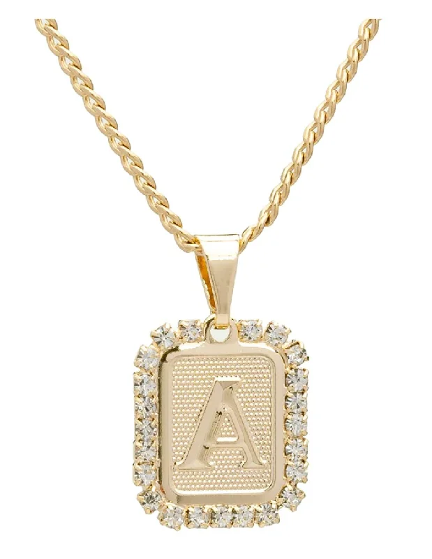 Multi-Layer Necklace-Bracha Royal Initial Card Necklace