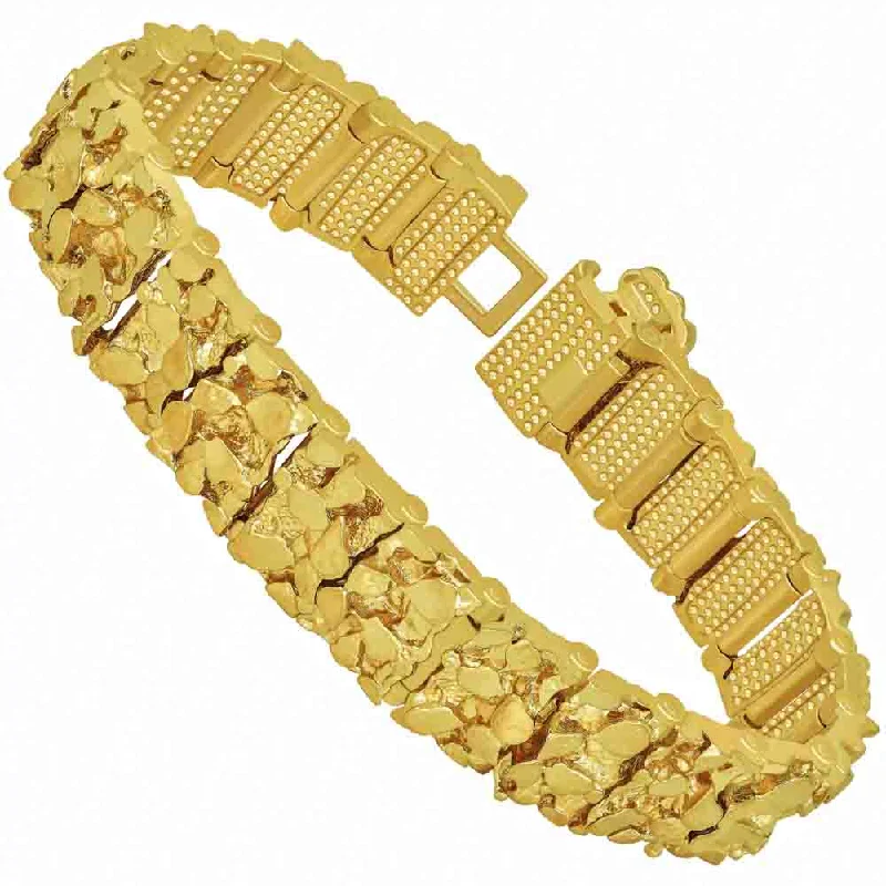 Men’s Stainless Steel Bracelet-16mm Medium Nugget Bracelet