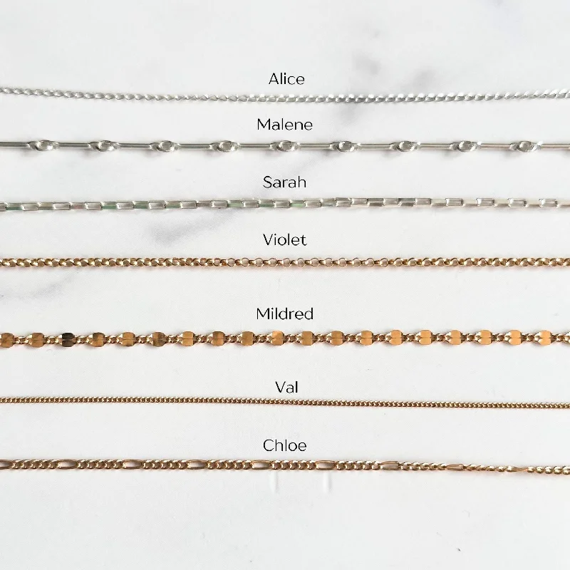 Classic Chain Necklace-Single Chains - 14kt Gold-Filled, Argentium Silver, Sterling Silver