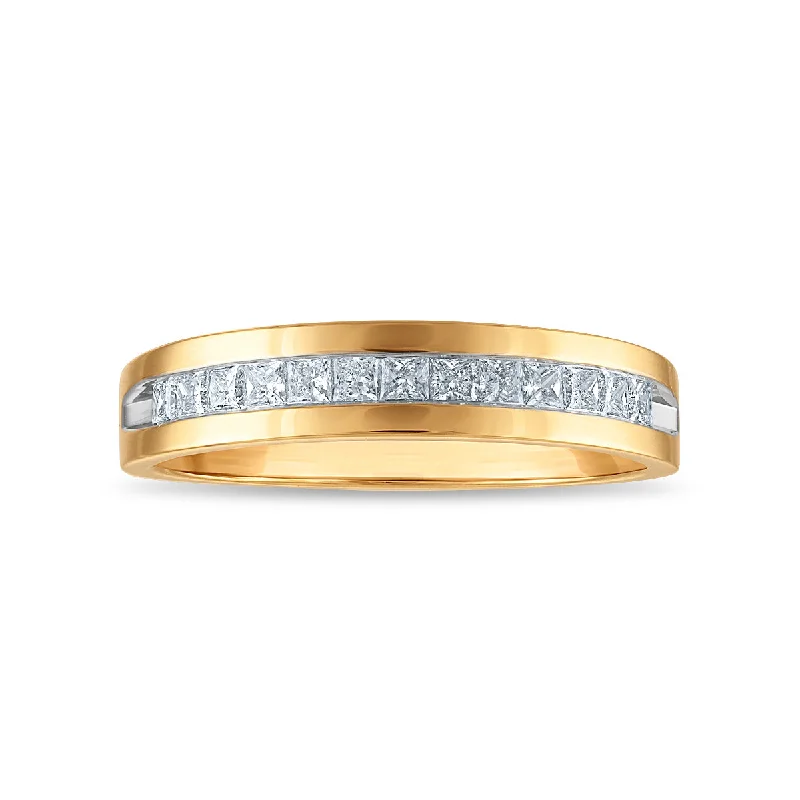 Yellow Gold Wedding Ring-Signature EcoLove 1/2 CTW Lab Grown Diamond Wedding Ring in 14KT Yellow Gold