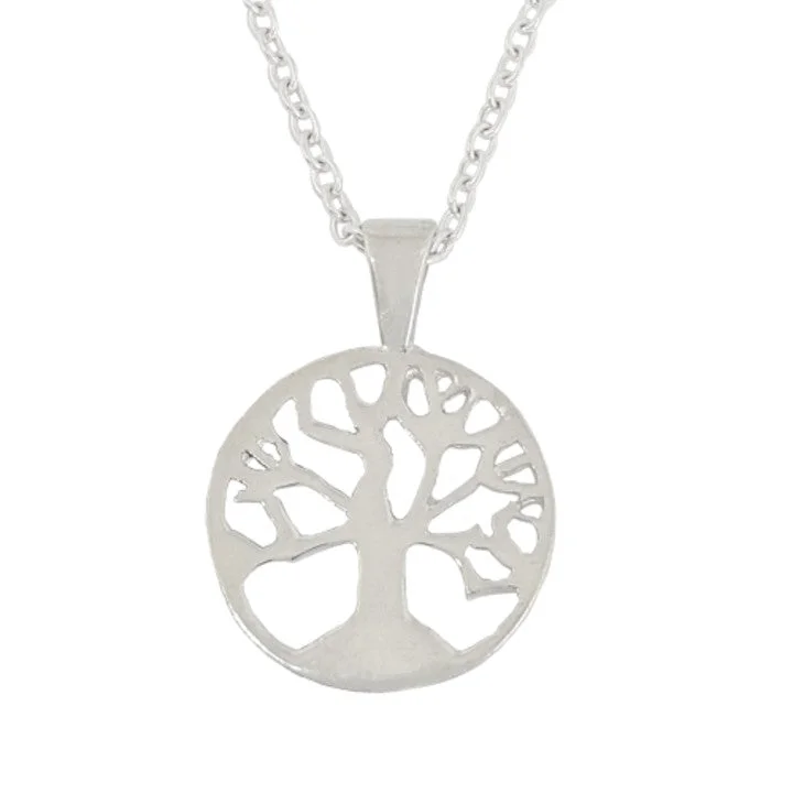 Wedding Necklace for Bride-Sterling Silver Tree of Life Necklace