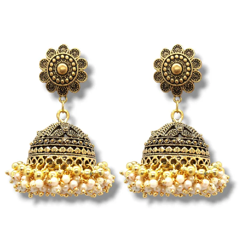 Large Dangle Earrings-Bajana Lifestyle Gold Plated Long Jhumka Earing For Women