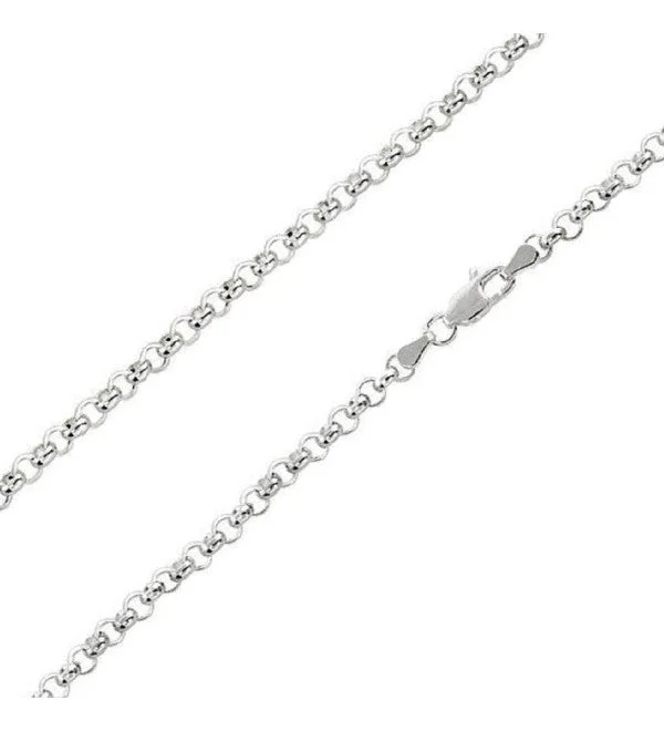 Star Pendant Necklace-Stainless Steel 2mm Rolo Link Chain Necklace