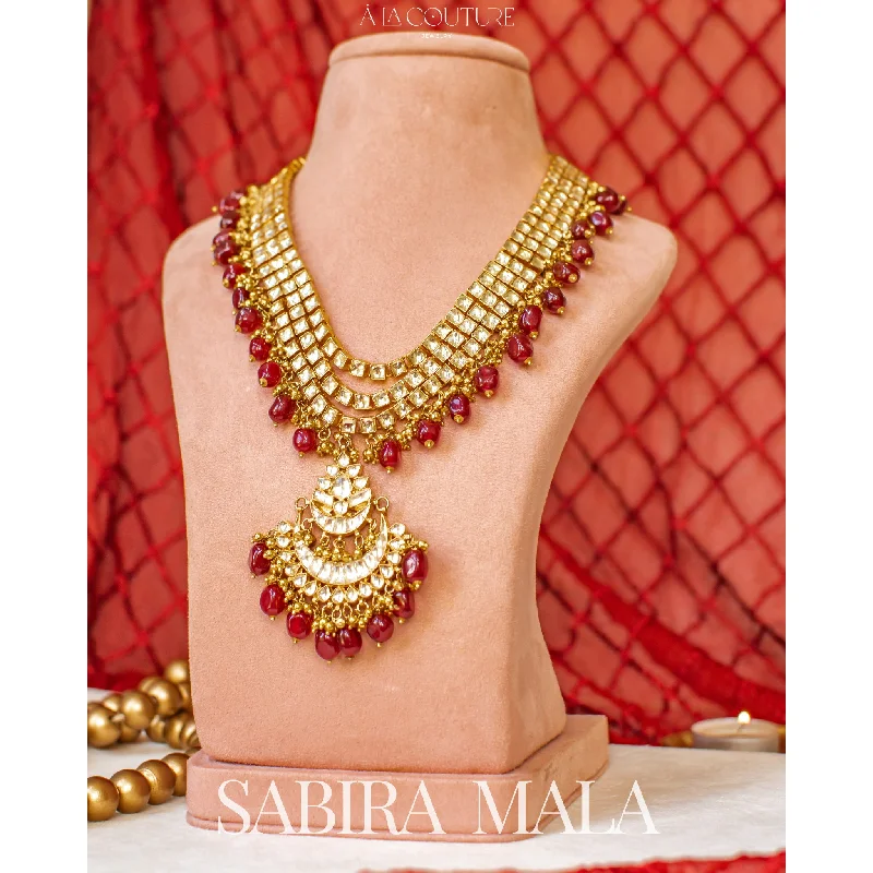 Luxury Gold Necklace-Sabira Mala - Ruby