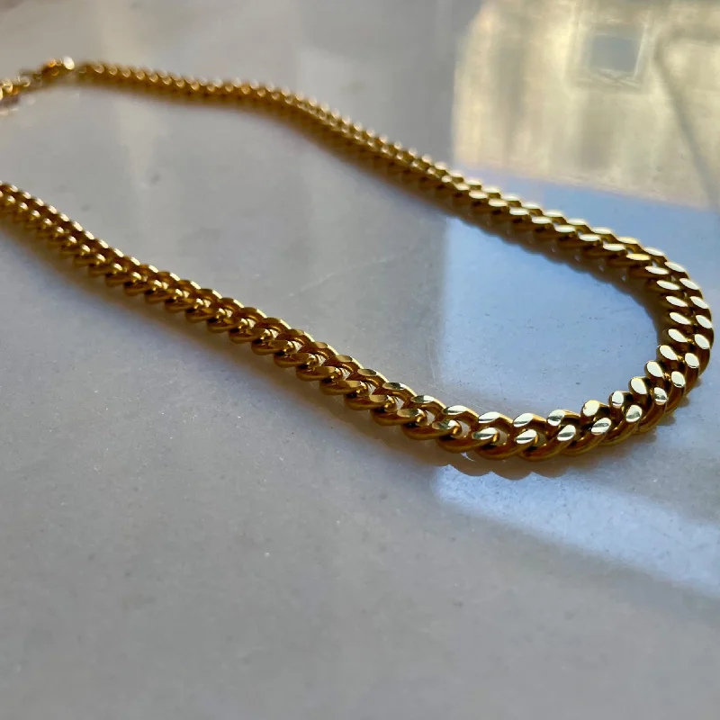 Luxury Wedding Necklace-8mm Cuban Curb Chain