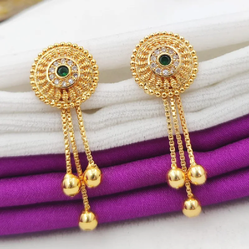 Minimalist Earrings-Fancyla Gold Plated Dangler Earrings