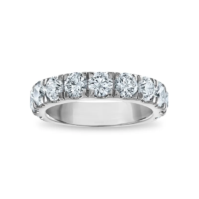 Custom Promise Ring for Women-Signature EcoLove 3 CTW Lab Grown Diamond Ring in 14KT White Gold