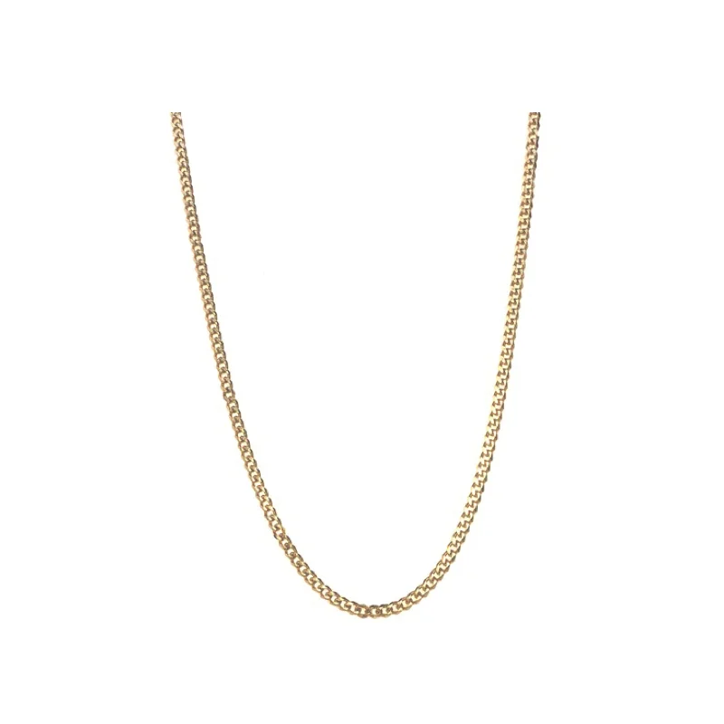 Vintage Diamond Necklace-Curb Chain