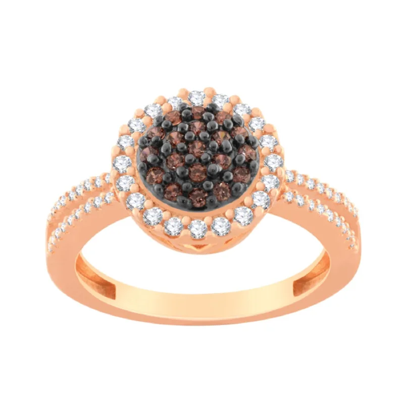 Women’s Stackable Rings-Mochaccino 1/2 CTW Diamond Ring in 10KT Rose Gold