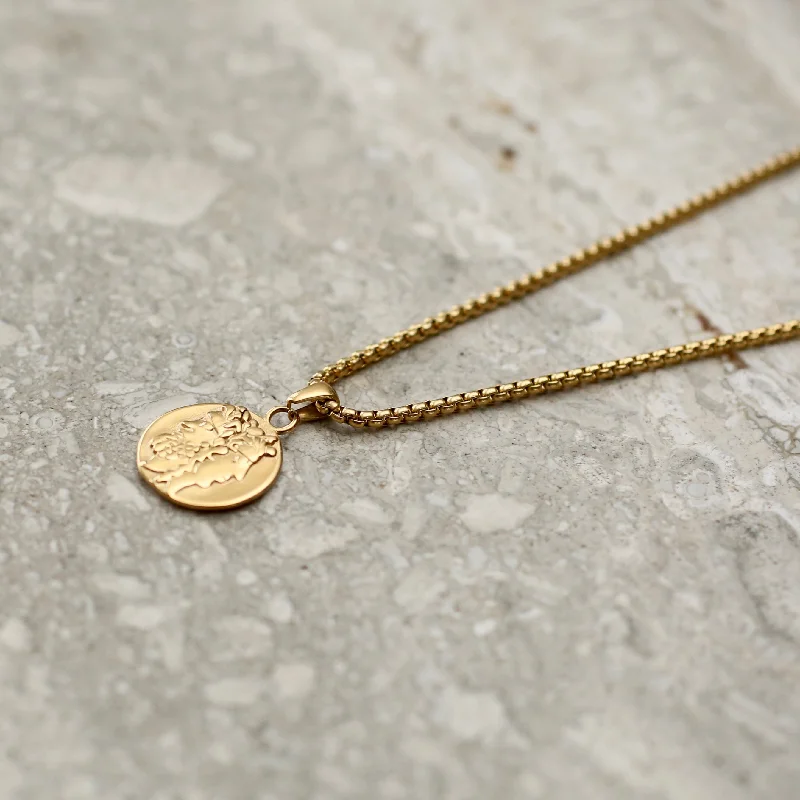 Bohemian Necklace for Women-Ancient Coin Necklace